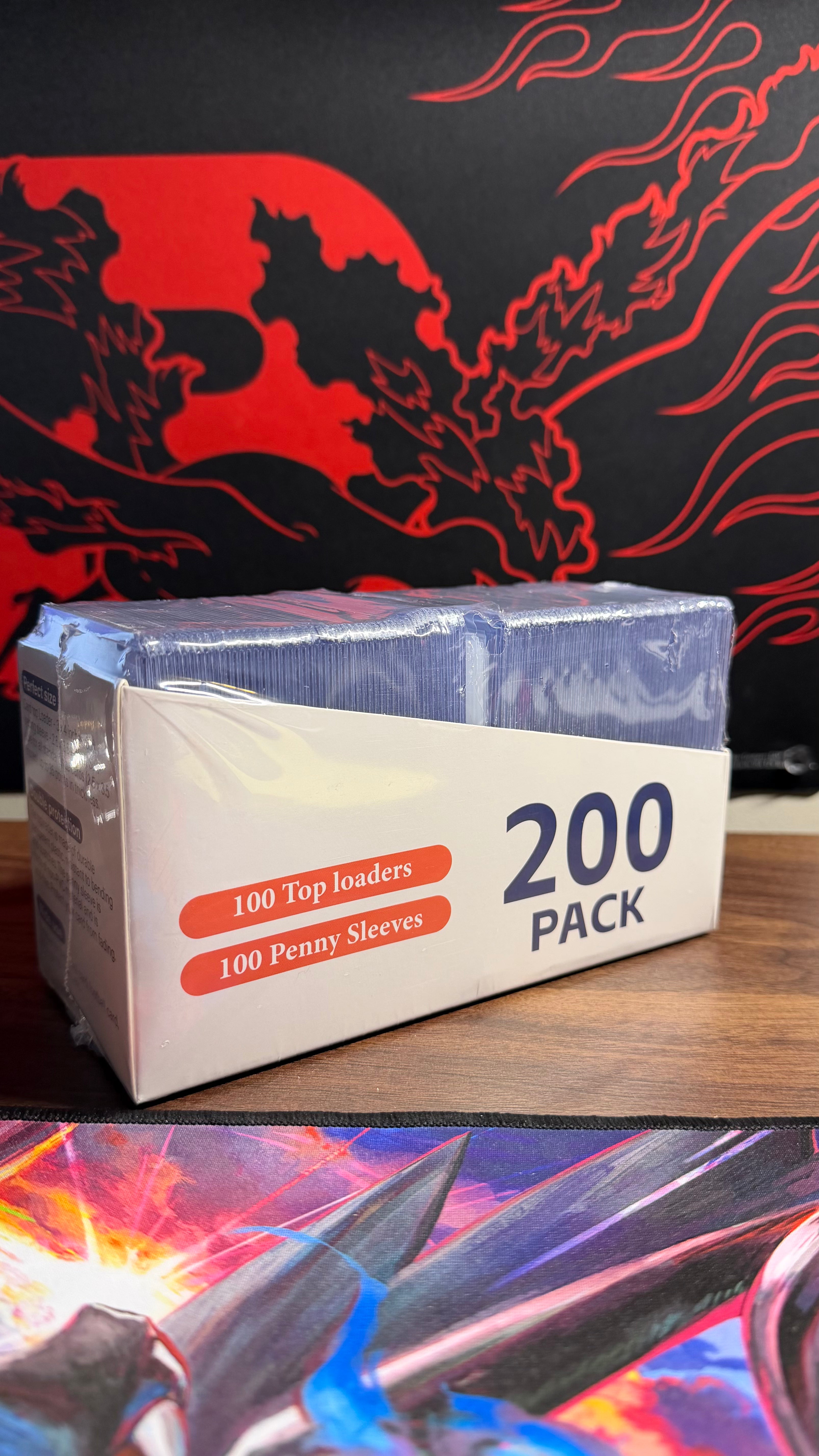 Card Protection Combo Pack – 100 Top Loaders + 100 Sleeves