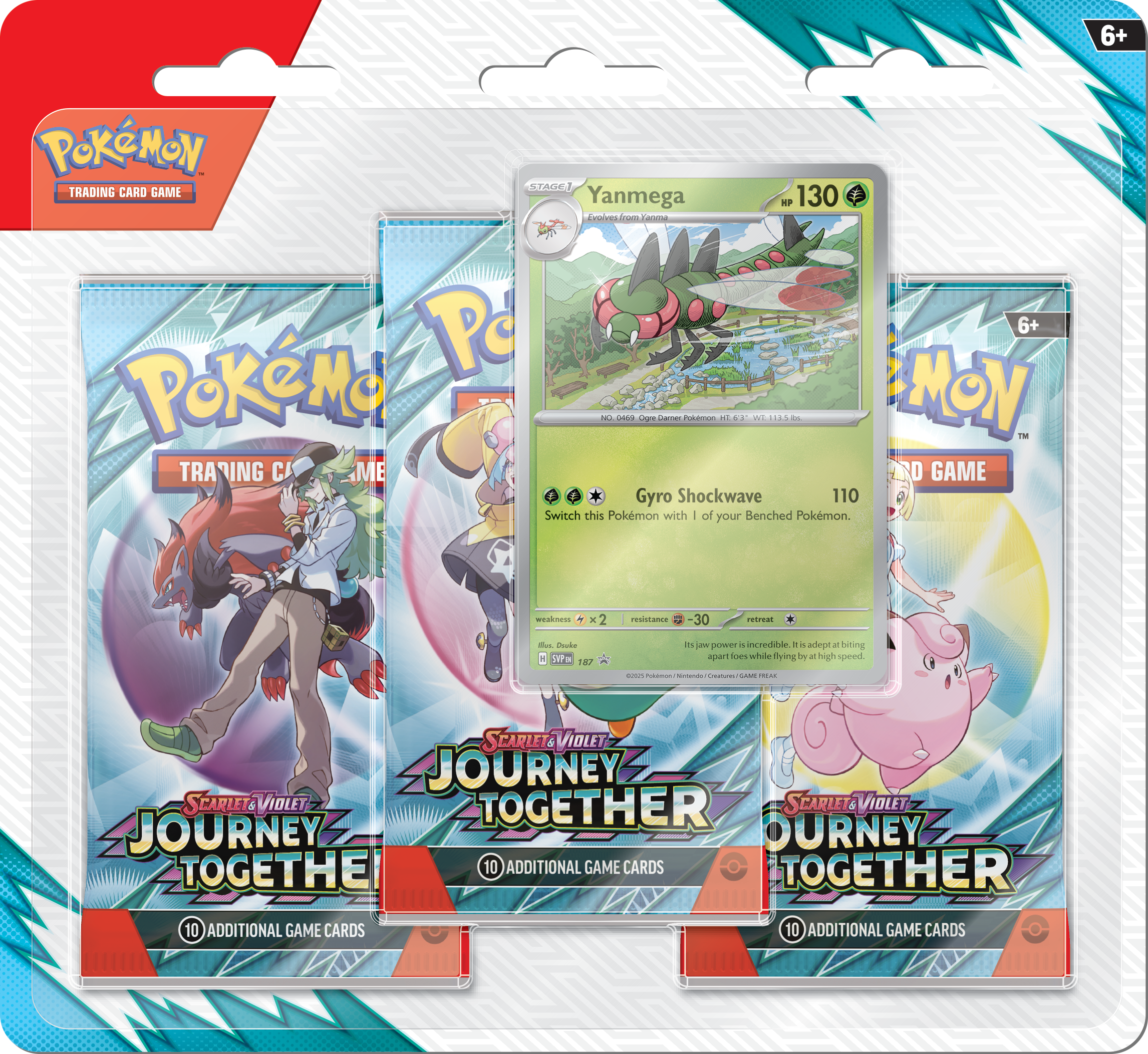 Pokemon TCG - Journey Together 3 Pack Blister
