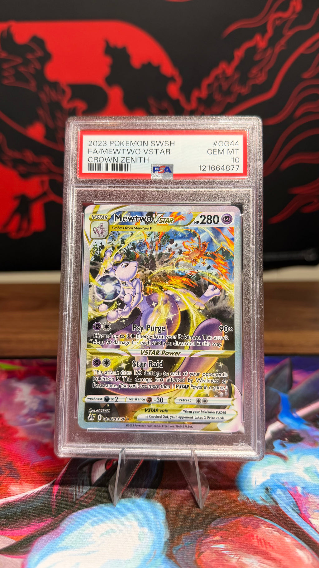 Charizard & Mewtwo - Crown Zenith Special Illustration Rares • PSA 10 Matched Pair