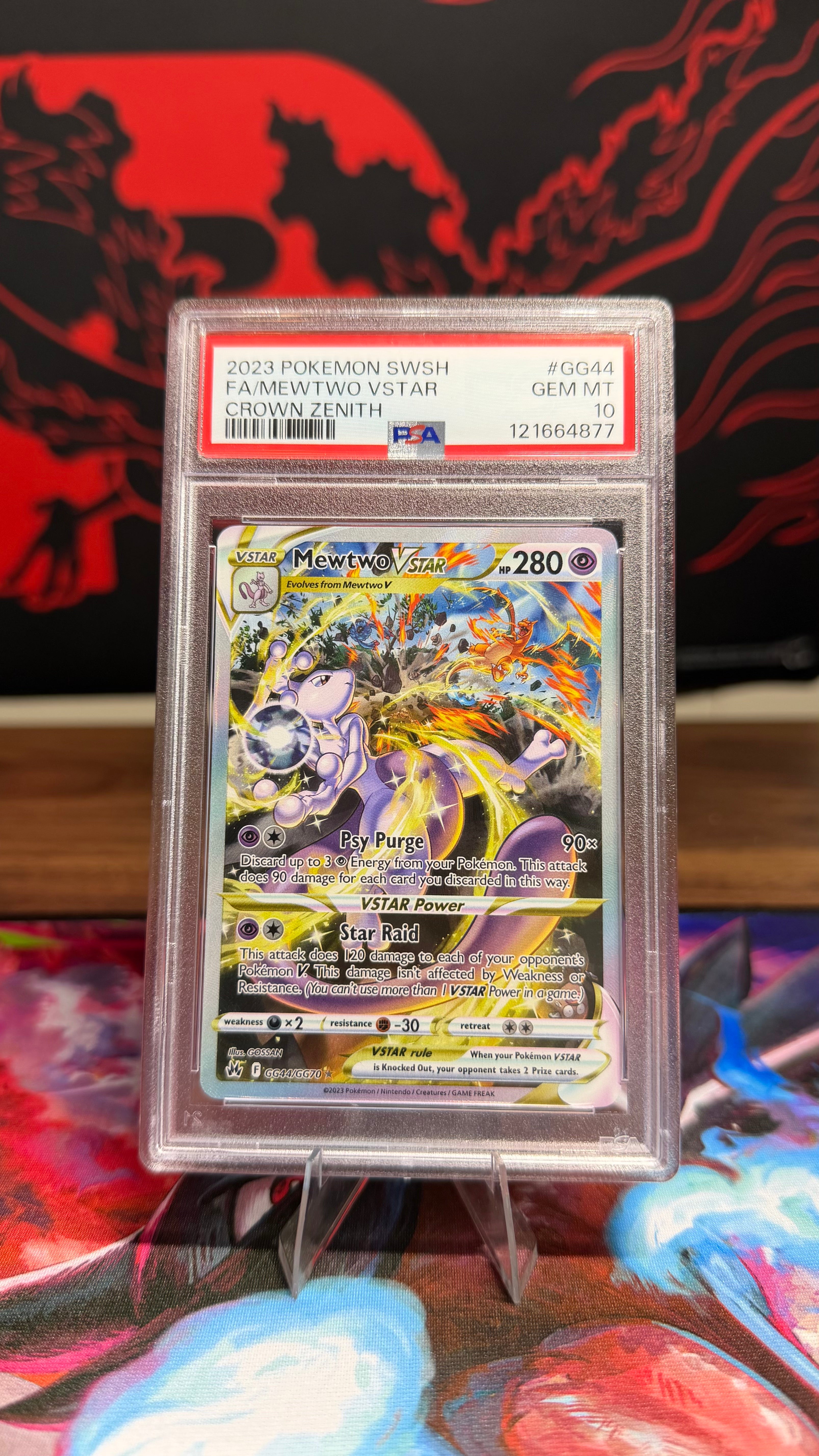 Charizard & Mewtwo - Crown Zenith Special Illustration Rares • PSA 10 Matched Pair