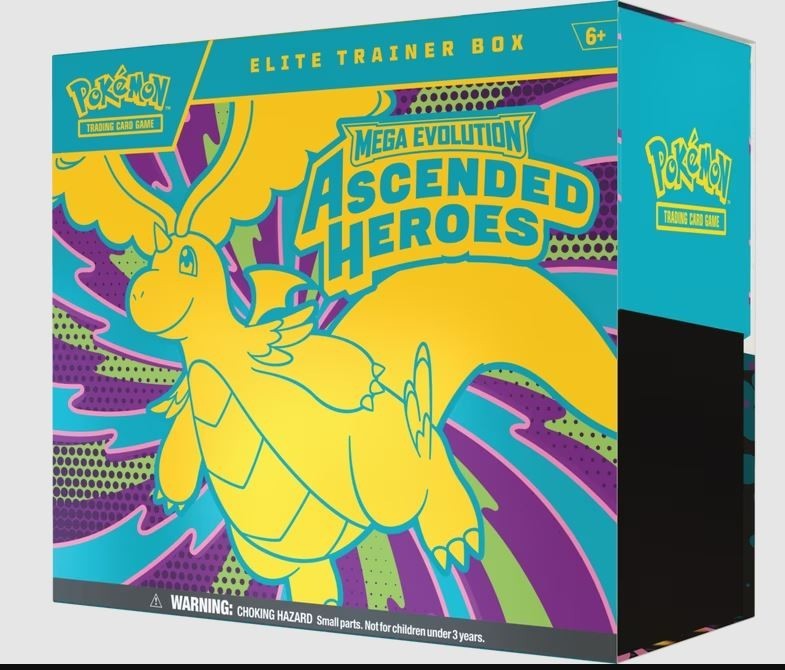 Pokémon TCG – Mega Evolution: Ascended Heroes Elite Trainer Box (Pre-Order)