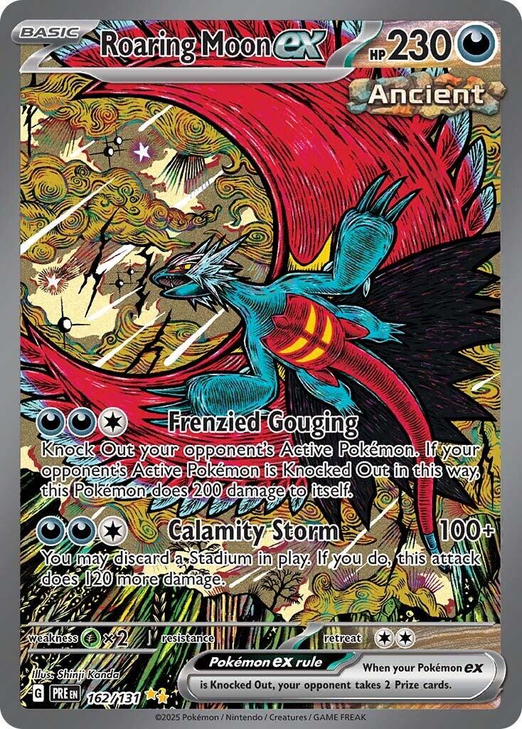Roaring Moon ex #162 Pokemon Prismatic Evolutions SIR
