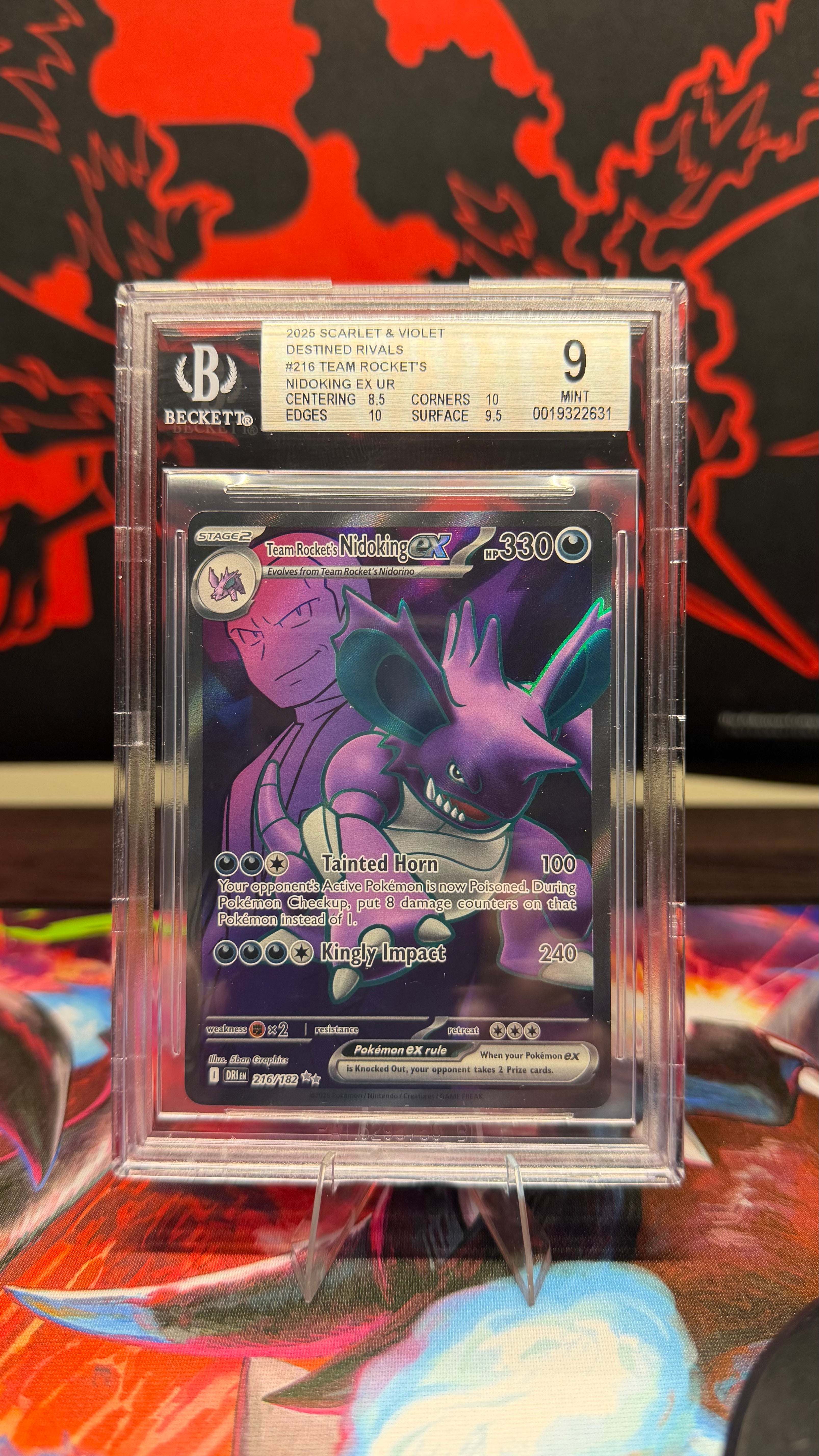 Team Rocket's Nidoking ex BGS 9 Mint