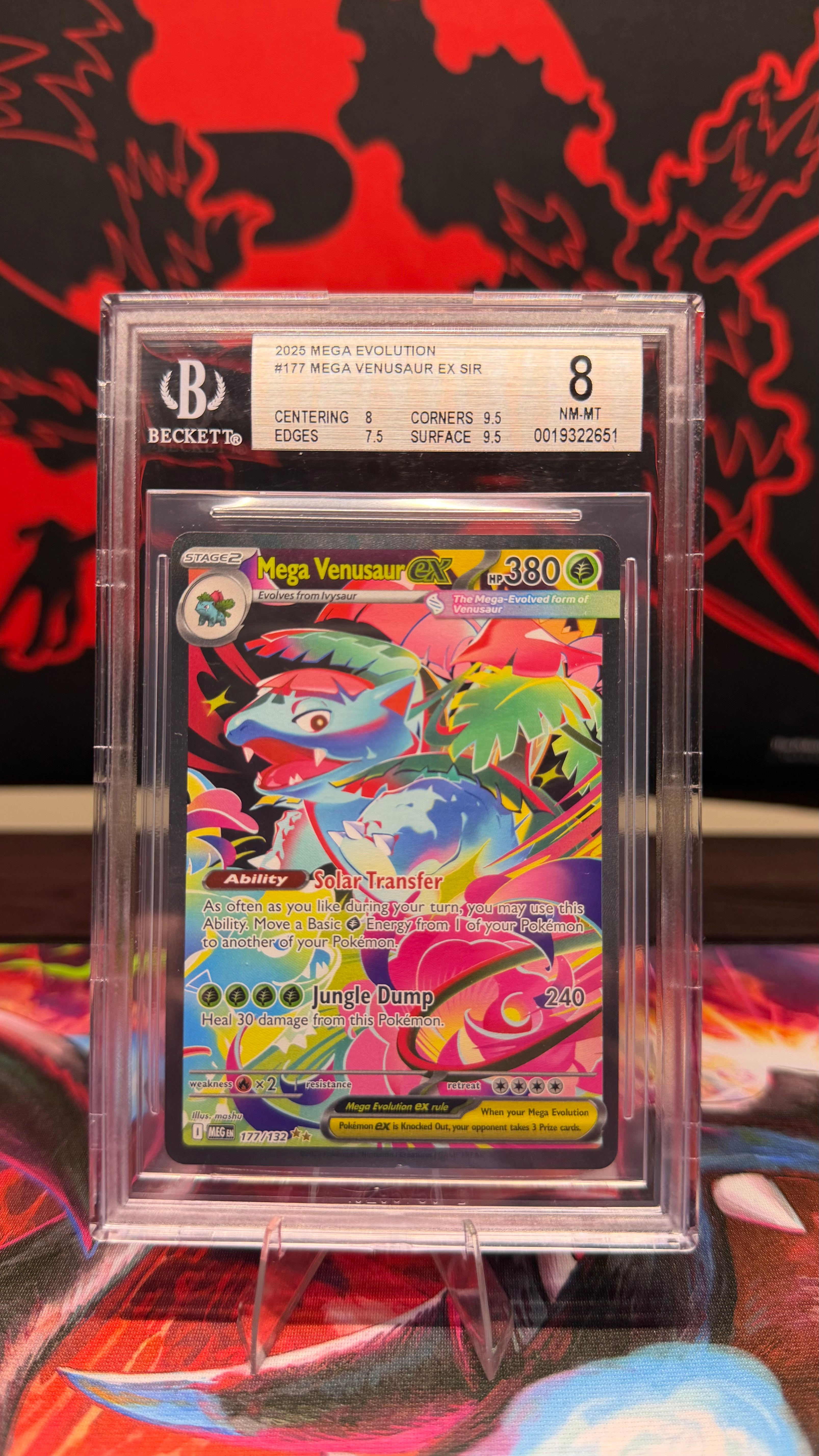 Mega Venusaur ex SIR BGS 8 Near Mint/Mint+