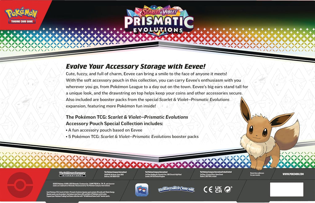 Pokémon TCG Accessory Pouch Special Collection Scarlet & Violet Prismatic Evolutions
