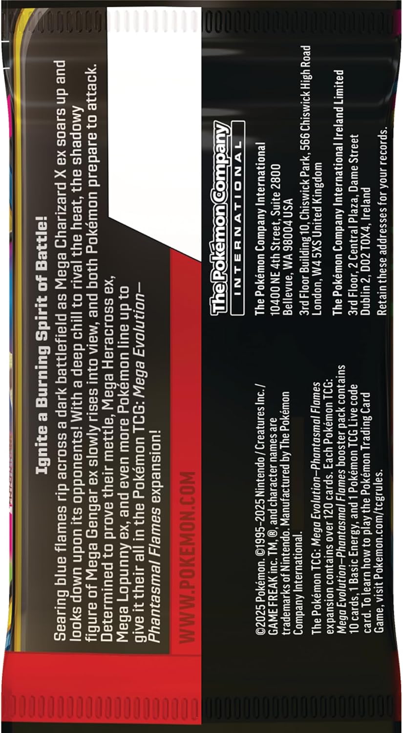 Pokémon TCG: Mega Evolution—Phantasmal Flames Booster Box
