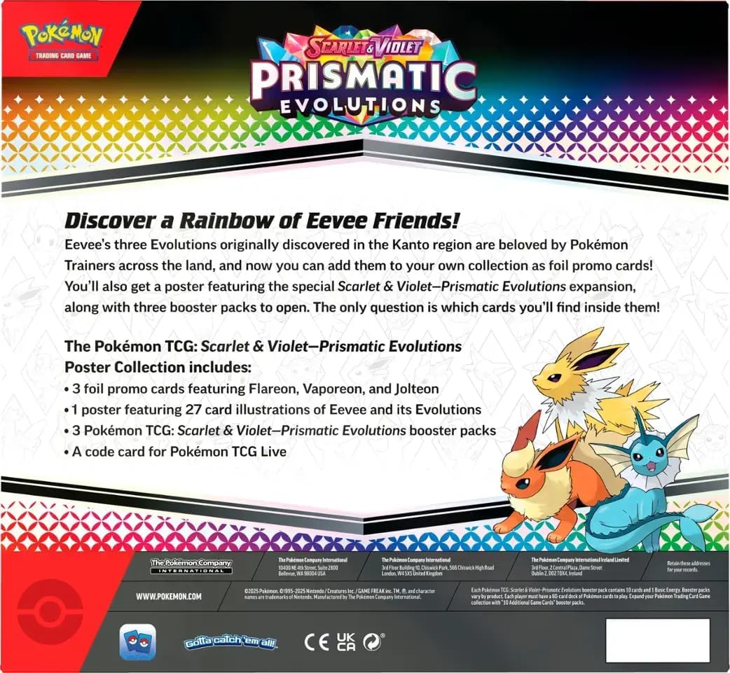 Pokémon TCG: Scarlet & Violet—Prismatic Evolutions Poster Collection